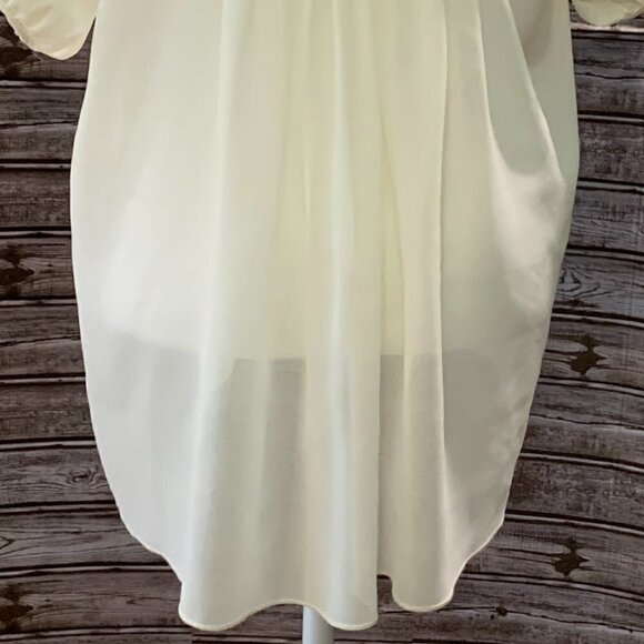 YA LOS ANGELES Ivory Crochet Silk Top NWT - Picture 8 of 10